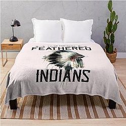 Tyler Childers Feathered Indian Throw Blanket