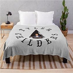 Classic Outlaw Tyler Childers Fox Throw Blanket