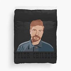 Tyler Childers Sticker Duvet Cover