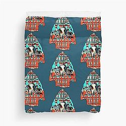Graphic Art Tyler Childers Bluegrass Vaporwave Duvet Cover