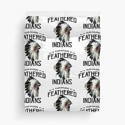 Tyler Childers Feathered Indians Duvet cover