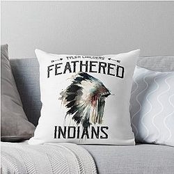 Tyler Childers Feathered Indian Throw Pillow