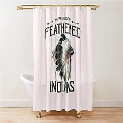 Tyler Childers Feathered Indians Shower Curtain