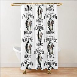 Tyler Childers Feathered Indians Shower Curtain