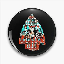 Graphic Art Tyler Childers Bluegrass Vaporwave Pin