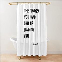 The Things You Own Tyler Durden Shower Curtain
