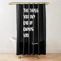 The Things You Own Tyler Durden Quote Shower Curtain