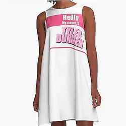 Tyler Durden Name Tag A-Line Dress