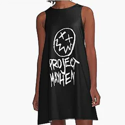Project White Fight Club Tyler Durden A-Line Dress