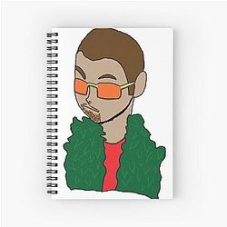 Tyler Durden green spiral notebook