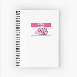 Tyler Durden Name Tag Spiral Notebook