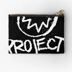 Project Mayhem White Fight Club Tyler Durden Zipper Pouch