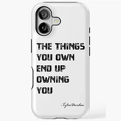 The Things You Own Tyler Durden iPhone Case