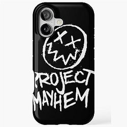 Project Mayhem White Fight Club Tyler Durden iPhone Tough Case