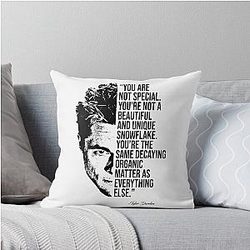Tyler Durden quote Throw Pillow