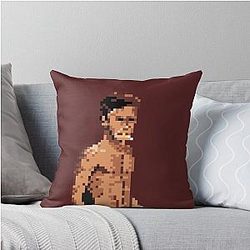 Pixel Art Tyler Durden Throw Pillow