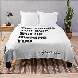 The Things You Own - Tyler Durden Throw Blanket