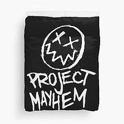 Project Mayhem White Fight Club Duvet Cover