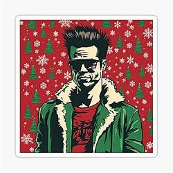 Tyler Durden Christmas Sticker