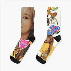 Tzuyu Hello Aesthetic Magazine Fashion Cover 90s Kawaii YK Socks