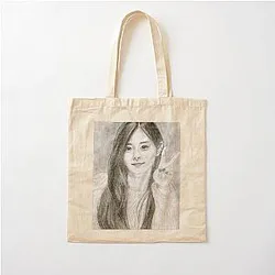 Realistic Tzuyu Graphite Pencil Cotton Tote Bag