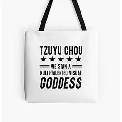Tzuyu Visual Goddess Print Tote Bag