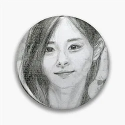 Realistic Tzuyu Drawing Art - Tzu Yu Graphite Pencil Pin