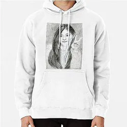 Realistic Tzuyu Drawing Art Graphite Pencil Pullover Hoodie