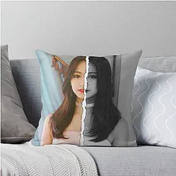 Tzuyu (Divided Photo) Throw Pillow