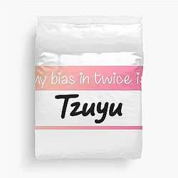 My Bias in Twice is Tzuyu Duvet Cover