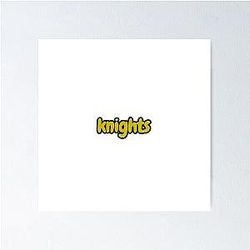 UCF Knights Letter Design Poster