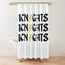 UCF Knights Shower Curtain with Lightning Bolt Design