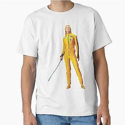 Uma Thurman Kill Bill Sword Quentin Tarantino Iconic Blonde Black Mamba The Bride Classic T-Shirt