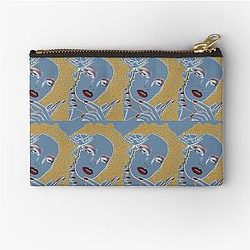 Uma Thurman inspired line-work portrait Zipper Pouch