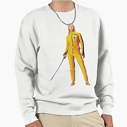 Uma Thurman Kill Bill sword yellow iconic blonde the bride Pullover Sweatshirt