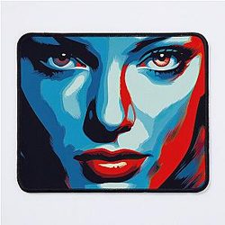Uma Thurman Fierce Mouse Pad