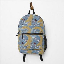 Uma Thurman inspired line-work portrait back pack