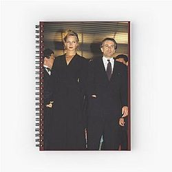Uma Thurman and Robert De Niro Spiral Notebook