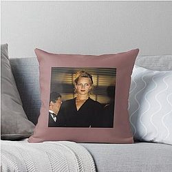 Uma Thurman 90's Throw Pillow