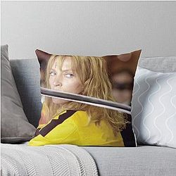 Kill Bill Throw Pillow by Uma Thurman
