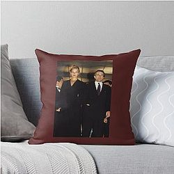 Uma Thurman Robert De Niro Throw Pillow
