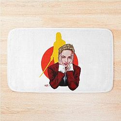 Uma Thurman - An illustration by Paul Cemmick Bath Mat