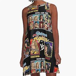 Uma Thurman A-Line Dress