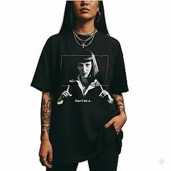 Mia Wallace Shirt - Vintage Uma Thurman 90s Tee - Tarantino Director Tribute Graphic Top