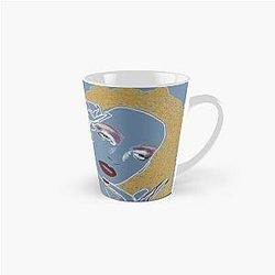 Uma Thurman inspired line-work portrait Mug