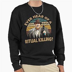 Retro Ritual Killing John Candy Uncle Buck's Art Gift for Fans Pullover Sweatshirt