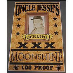 UNCLE JESSE MOONSHINE Poster 11X17 BO LUKE DUKES DAISY ROSCO BOSS HOGG COOTER HAZZARD COUNTY FAN REBEL WHISKEY BOOTLEGGING MAN CAVE BAR