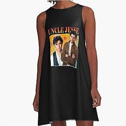 Uncle Jesse Tribute A-Line Dress