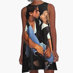 Uncle Jesse Michelle Tanner kiss full house A-Line Dress