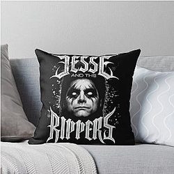 Jesse and the Rippers Full House Uncle Jesse band Throw Pillow Members/People - Removed.